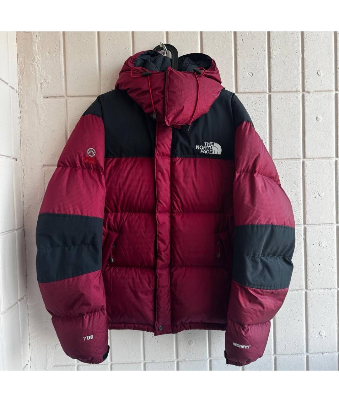 THE NORTH FACE Бордовый полиэстеровый пуховик, фото 6