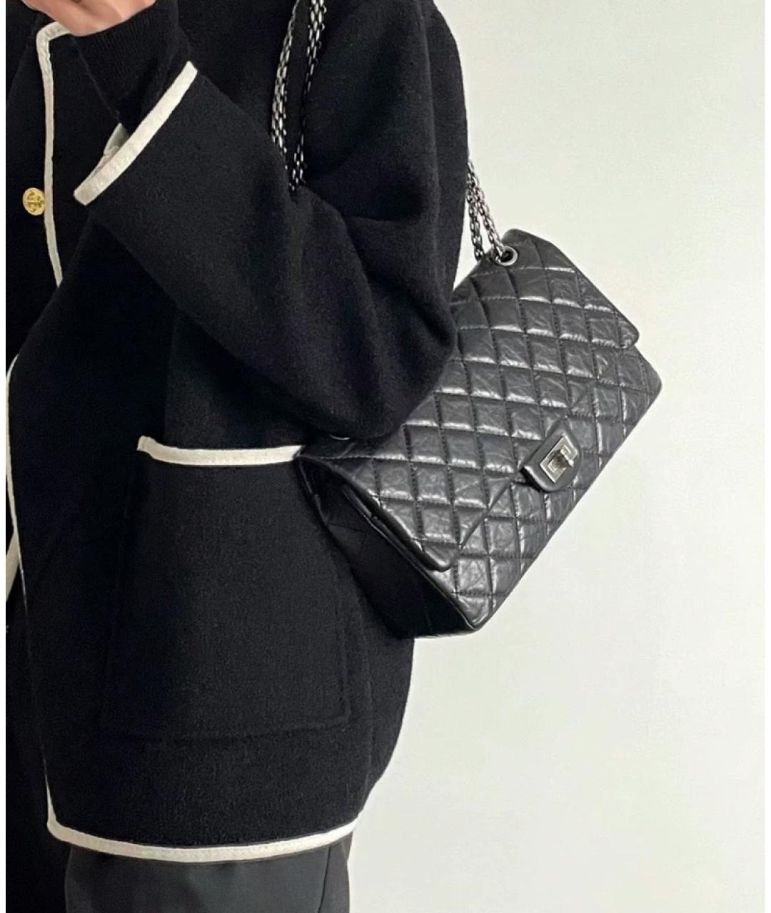 CHANEL Черная кожаная сумка через плечо, фото 8