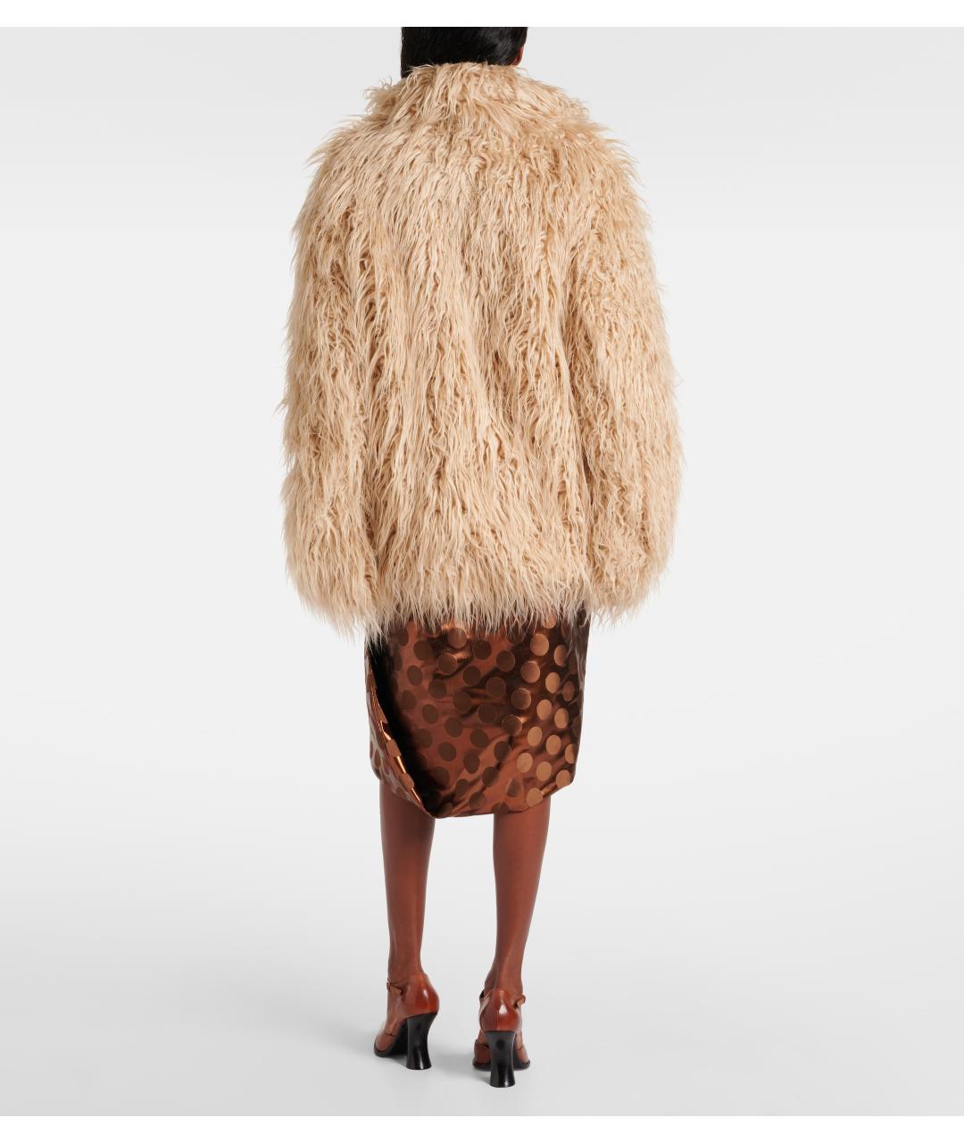 DRIES VAN NOTEN Бежевая шуба, фото 5
