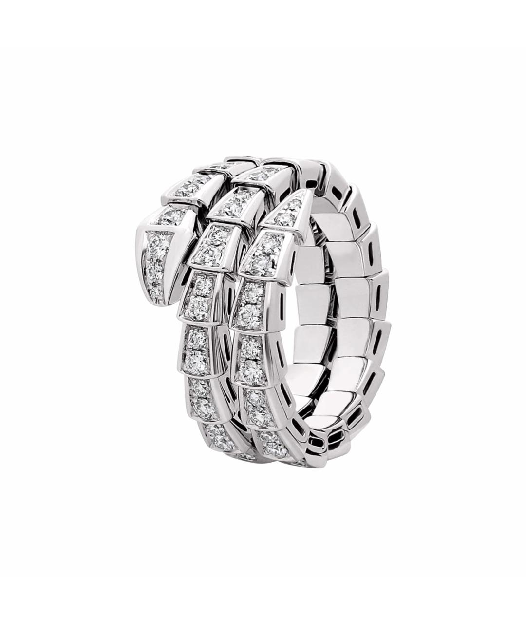 BVLGARI Серебряное кольцо из белого золота, фото 1