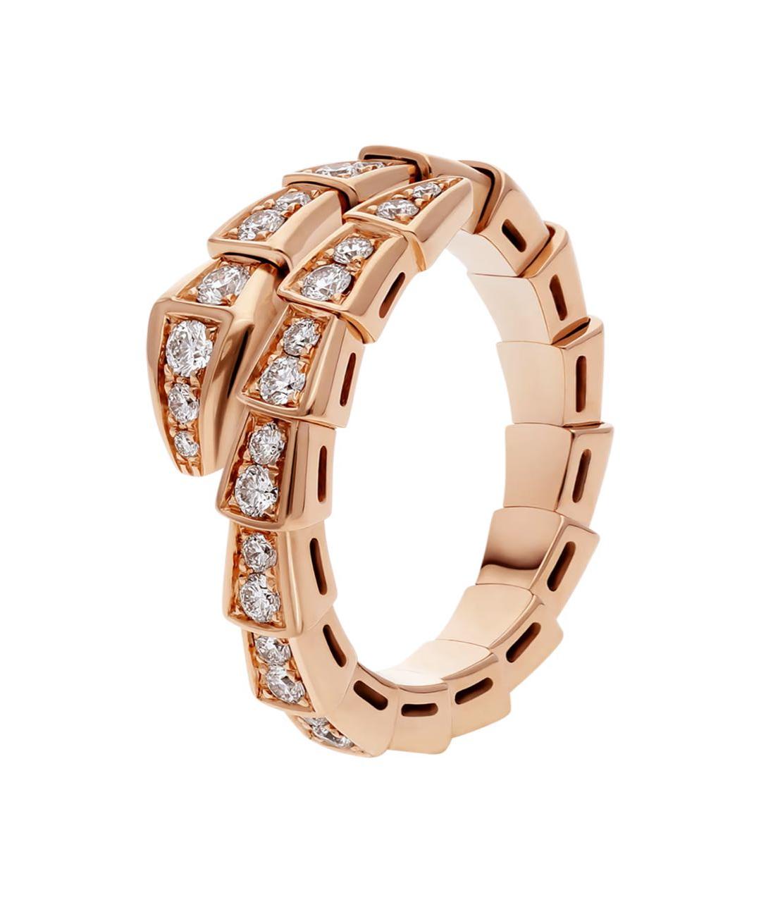 BVLGARI Бежевое кольцо из розового золота, фото 3