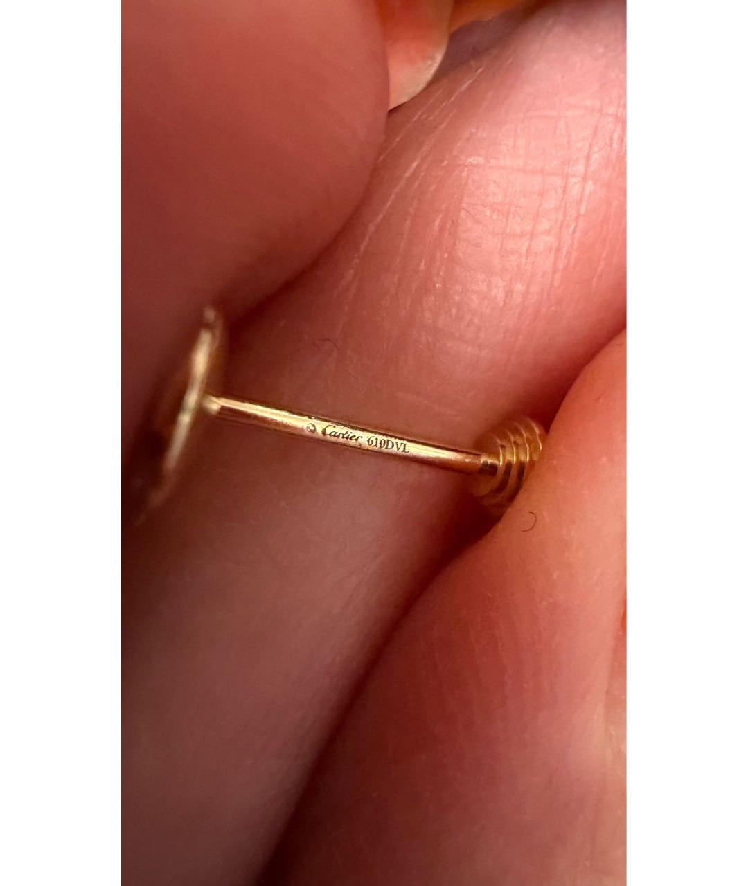 CARTIER Желтые серьги из желтого золота, фото 2