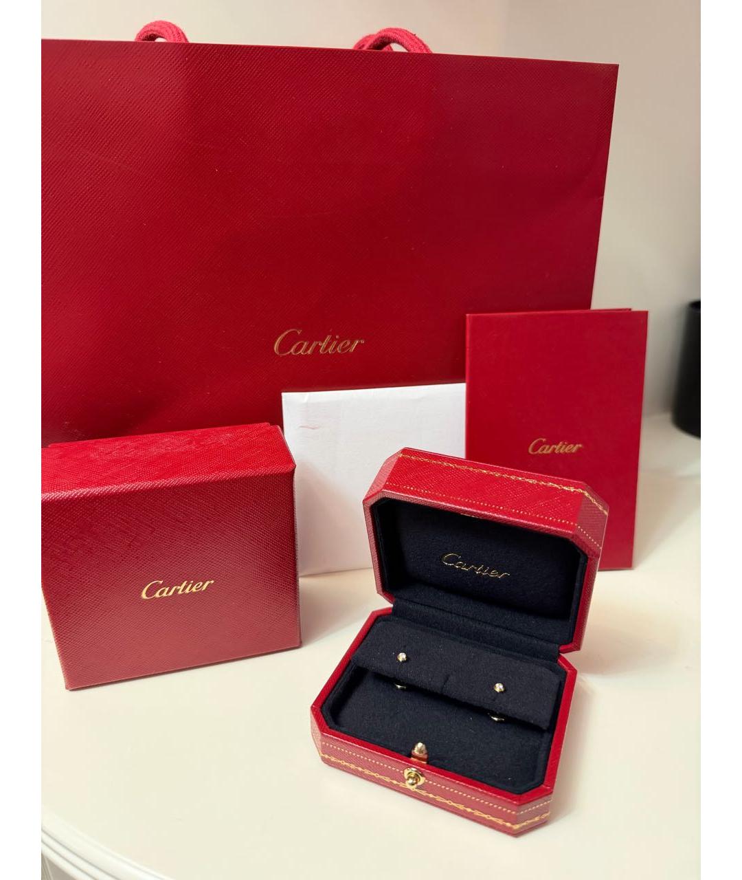 CARTIER Желтые серьги из желтого золота, фото 4