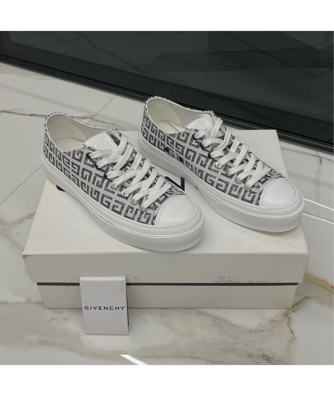GIVENCHY Серые текстильные кеды, фото 3
