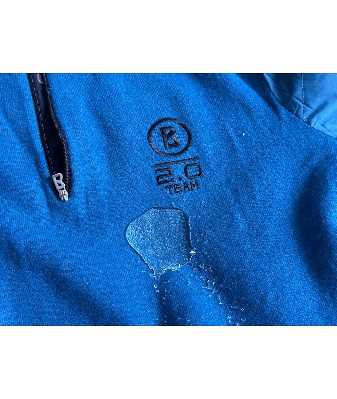 BOGNER Синий шерстяной джемпер / свитер, фото 3