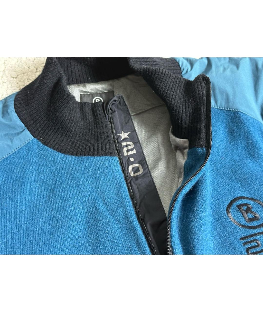 BOGNER Синий шерстяной джемпер / свитер, фото 5