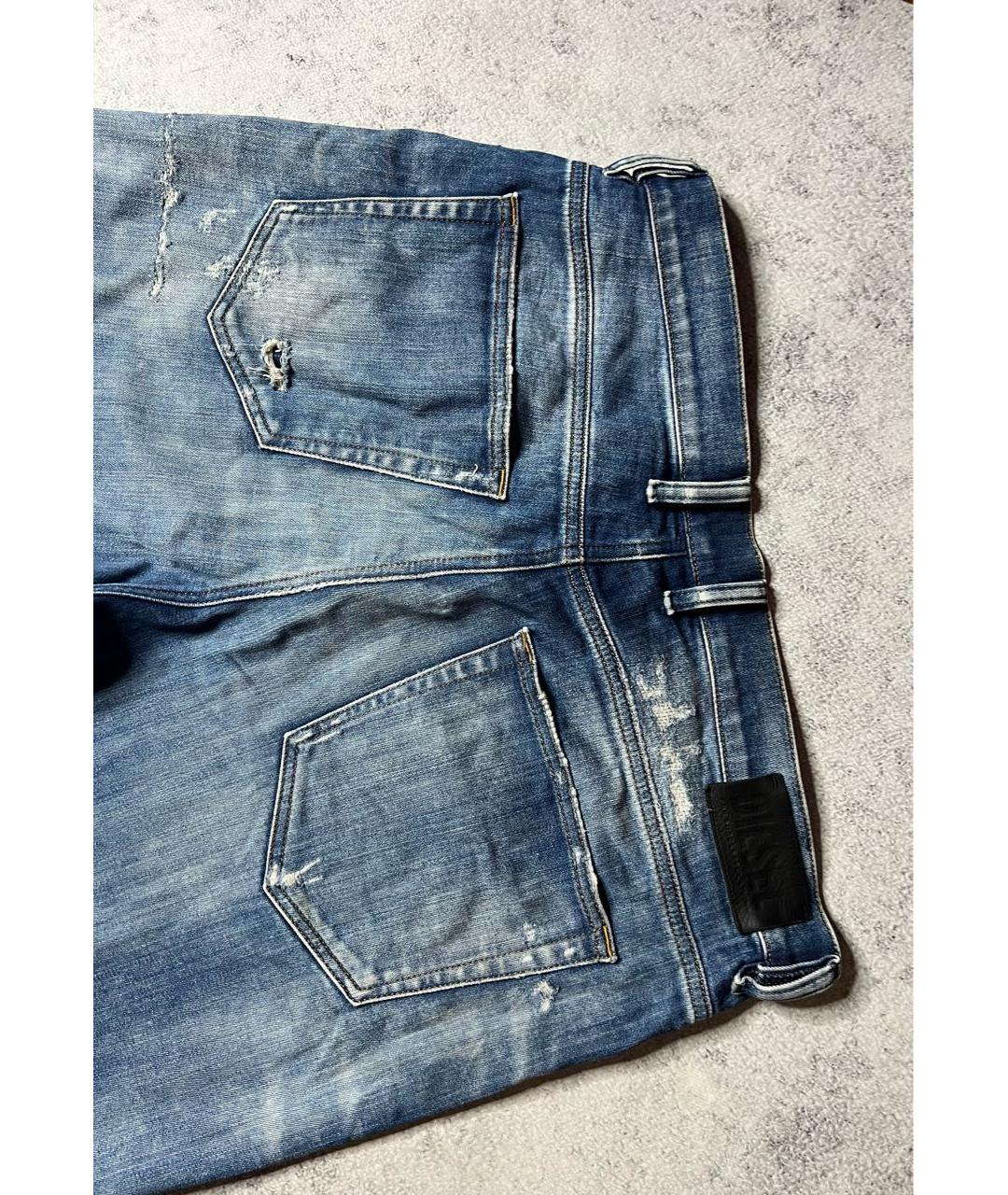 DIESEL Синие хлопковые джинсы скинни, фото 8