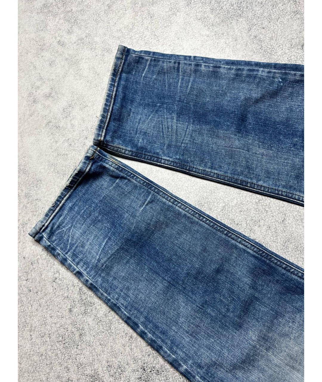 DIESEL Синие хлопковые джинсы скинни, фото 4