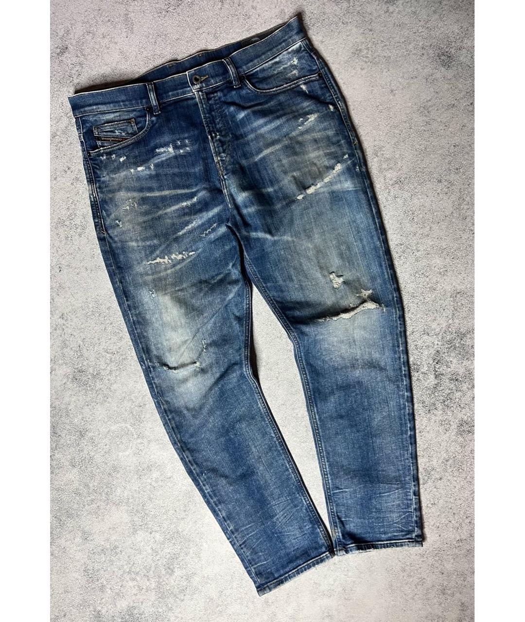 DIESEL Синие хлопковые джинсы скинни, фото 2