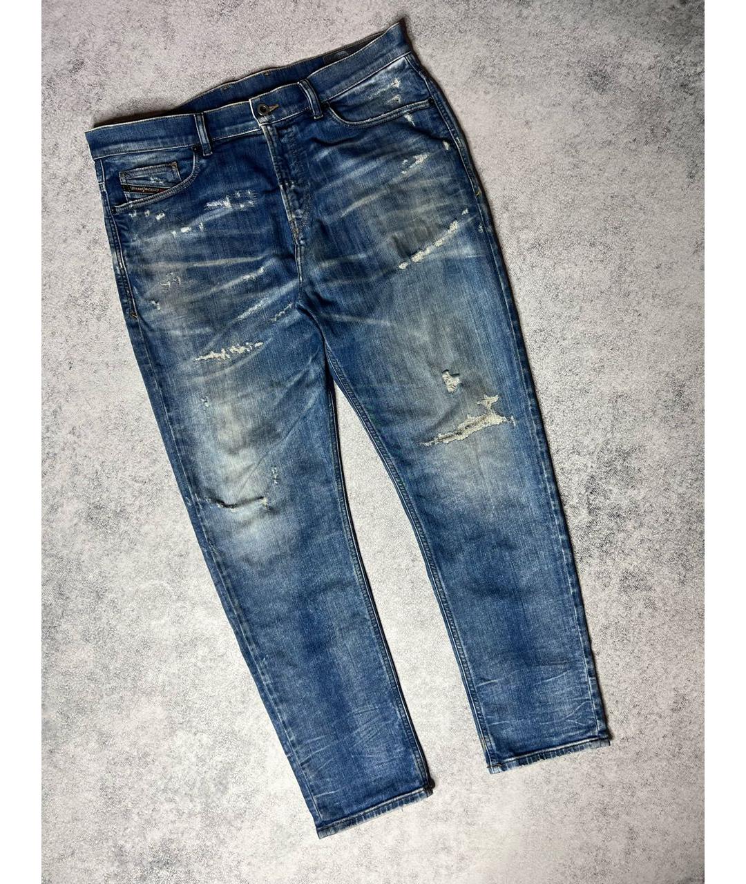 DIESEL Синие хлопковые джинсы скинни, фото 9