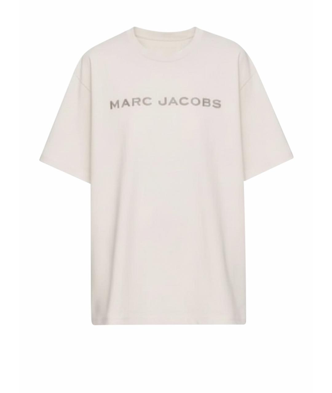 MARC JACOBS Бежевая хлопковая футболка, фото 1