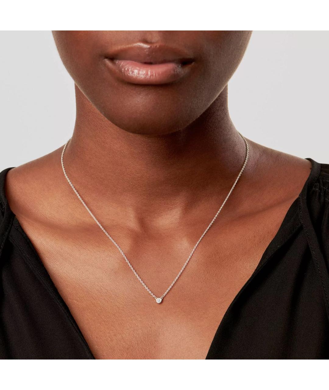 TIFFANY&CO Белое серебряное колье, фото 6