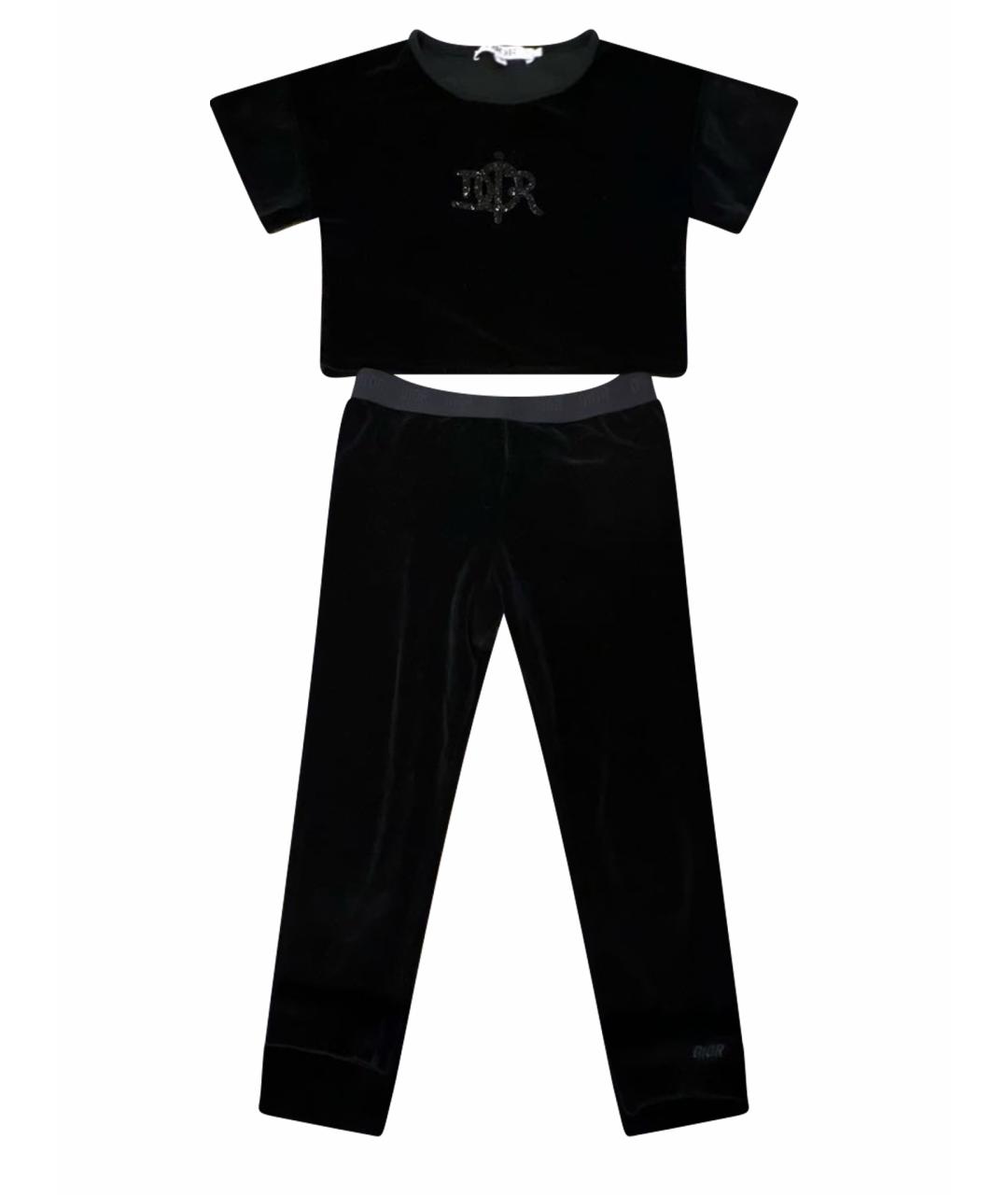 CHRISTIAN DIOR Черный хлопковый комплект, фото 1