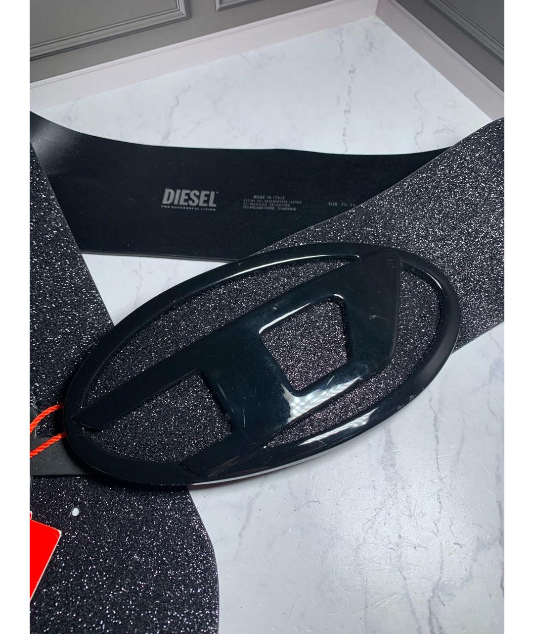 DIESEL Черный ремень, фото 7