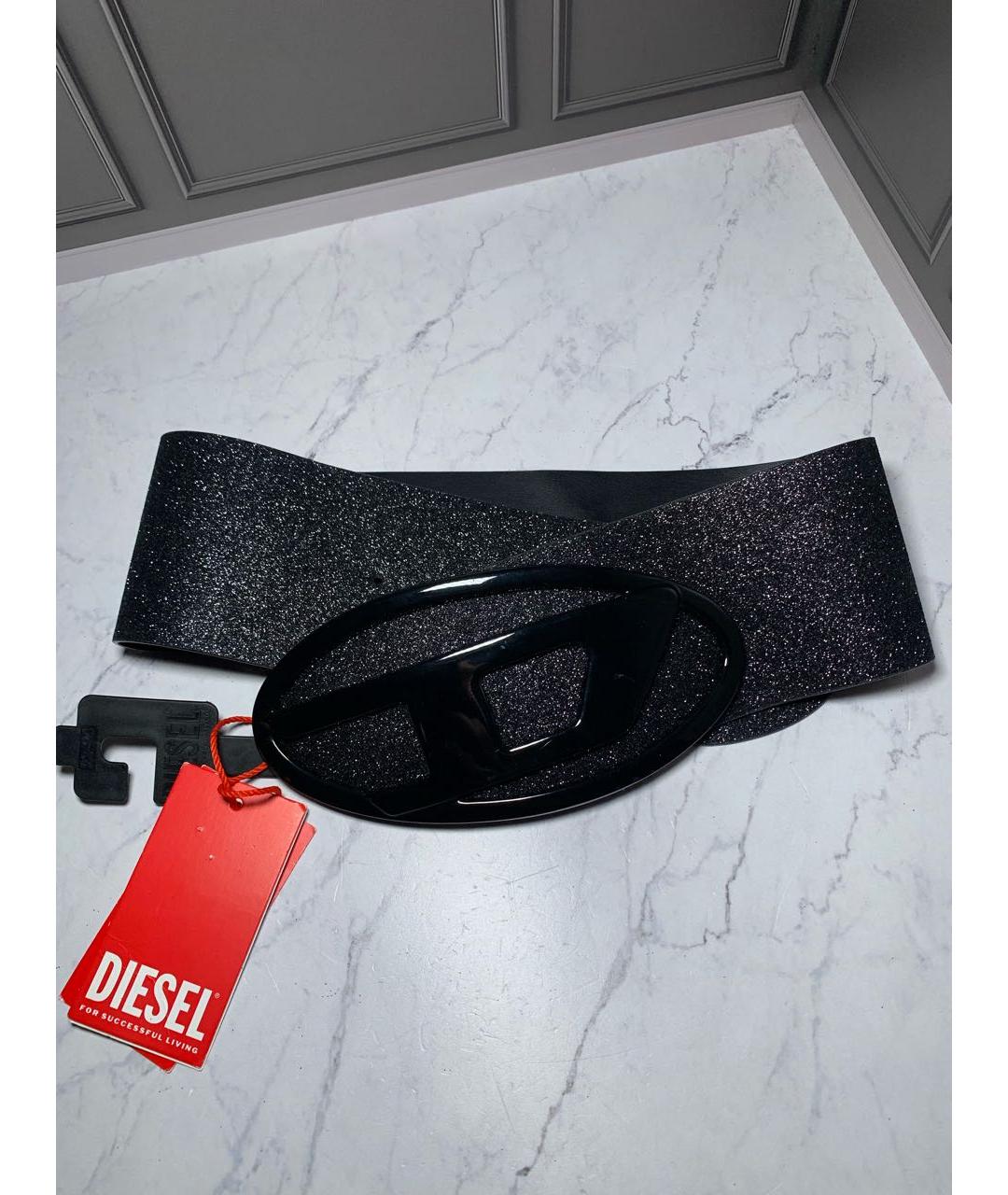 DIESEL Черный ремень, фото 4