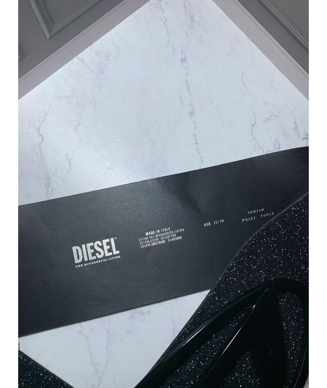 DIESEL Черный ремень, фото 8