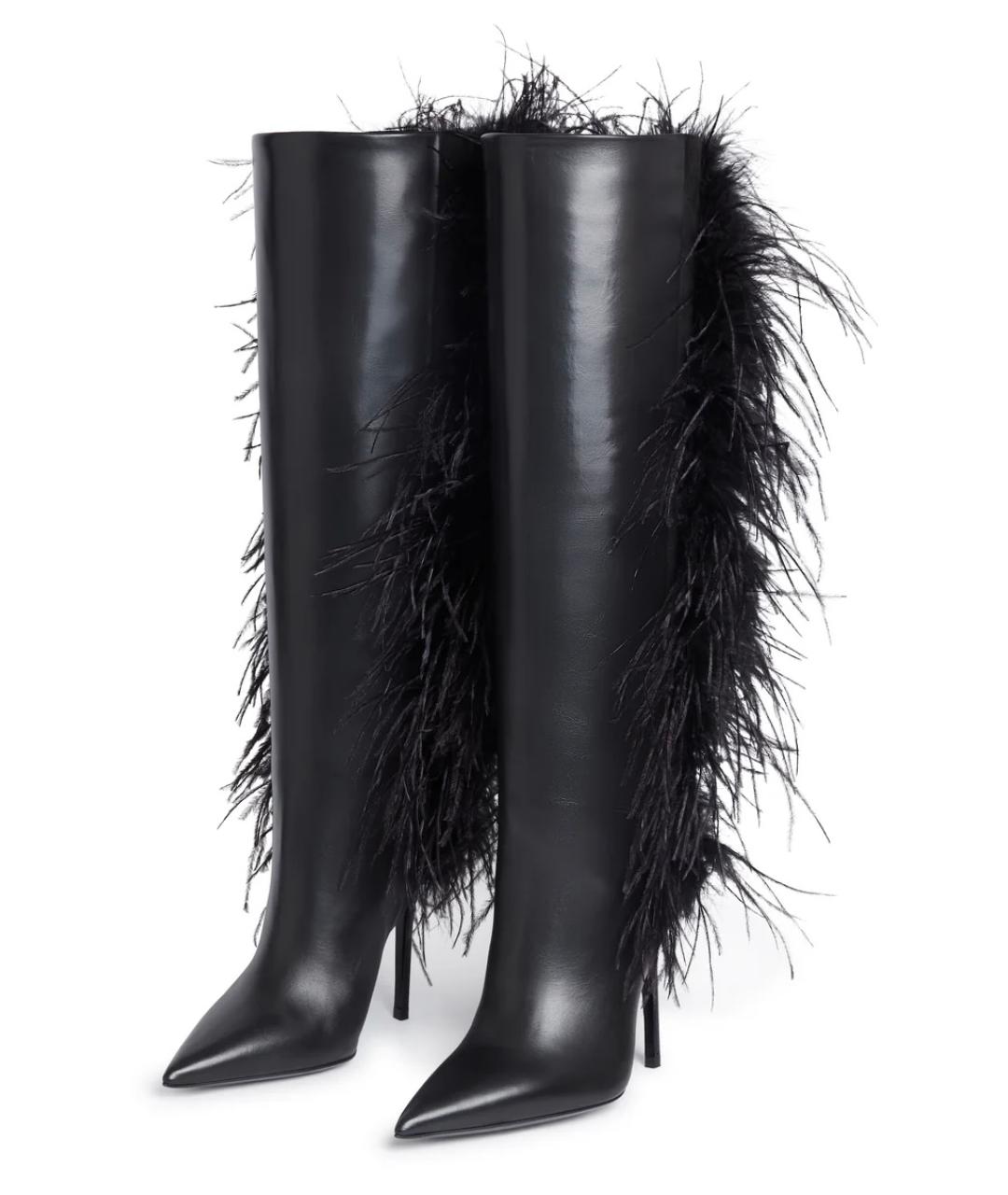 DAVID KOMA Черные кожаные сапоги, фото 2