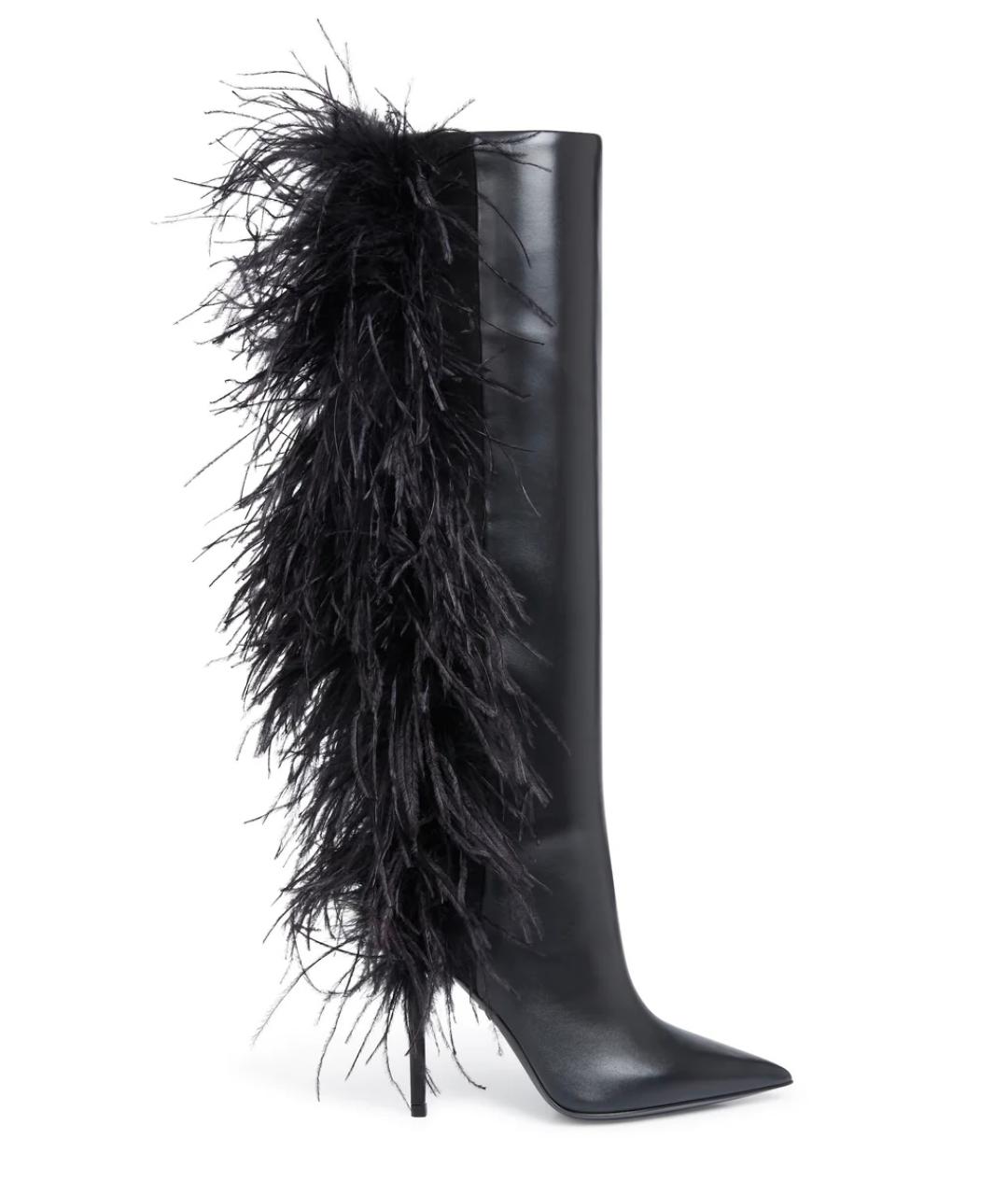 DAVID KOMA Черные кожаные сапоги, фото 1