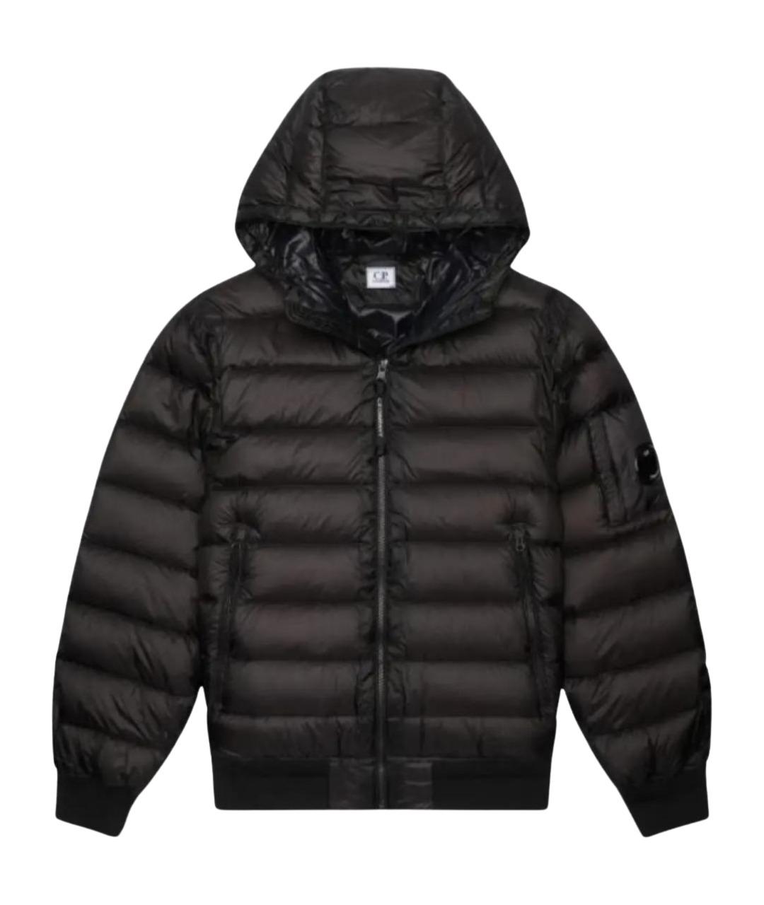 CP COMPANY Черный полиамидовый пуховик, фото 1