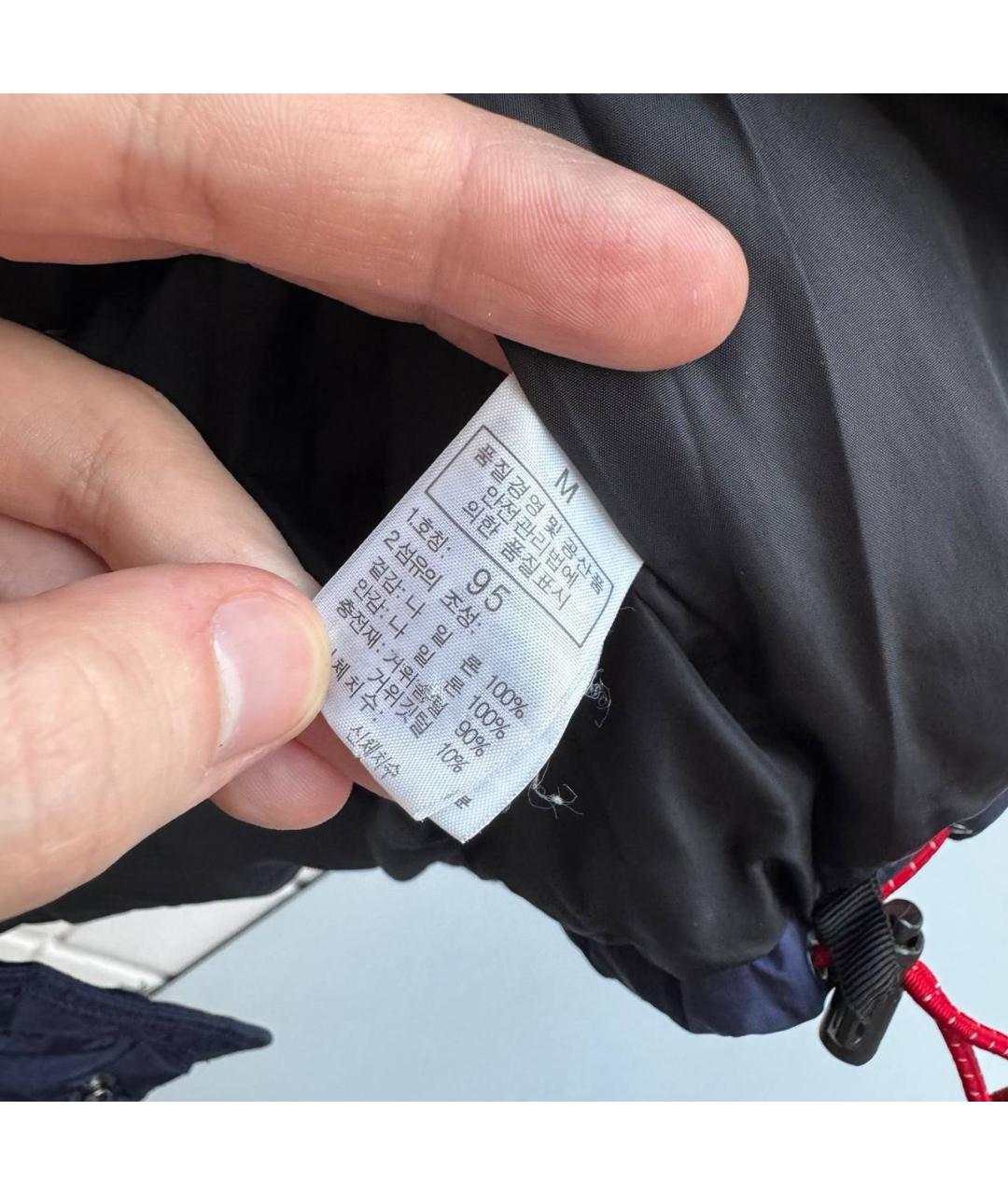 THE NORTH FACE Темно-синий полиэстеровый пуховик, фото 5