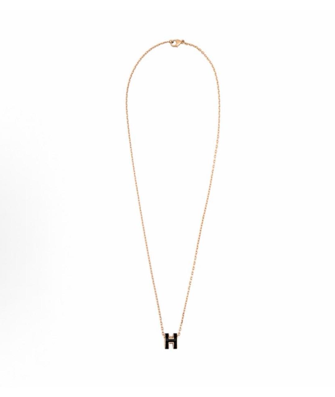 HERMES Черная металлическая подвеска, фото 2