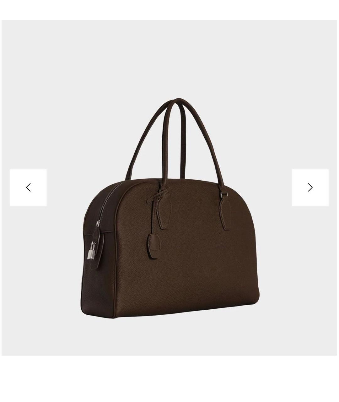 THE ROW Коричневая кожаная сумка тоут, фото 2