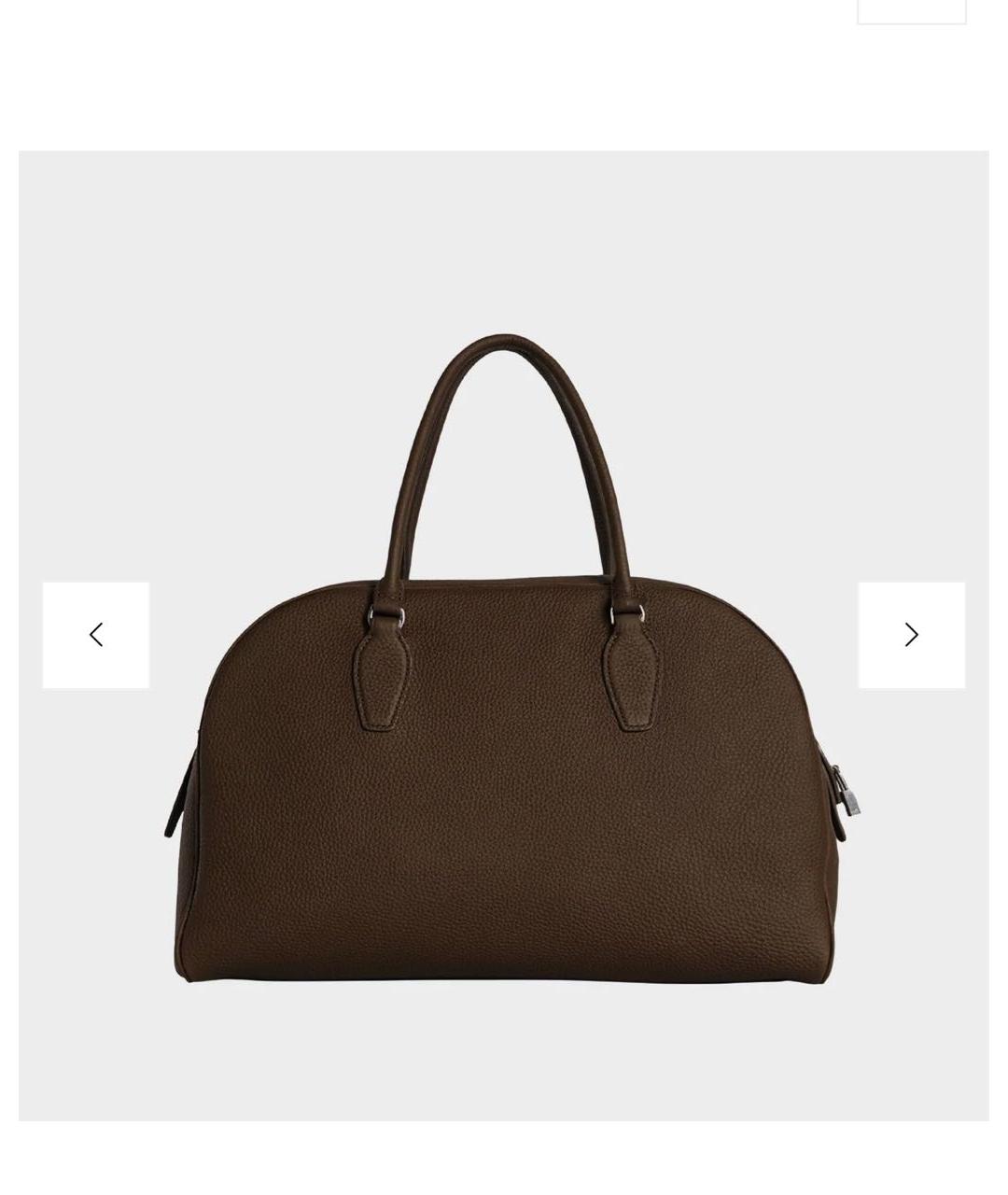 THE ROW Коричневая кожаная сумка тоут, фото 3