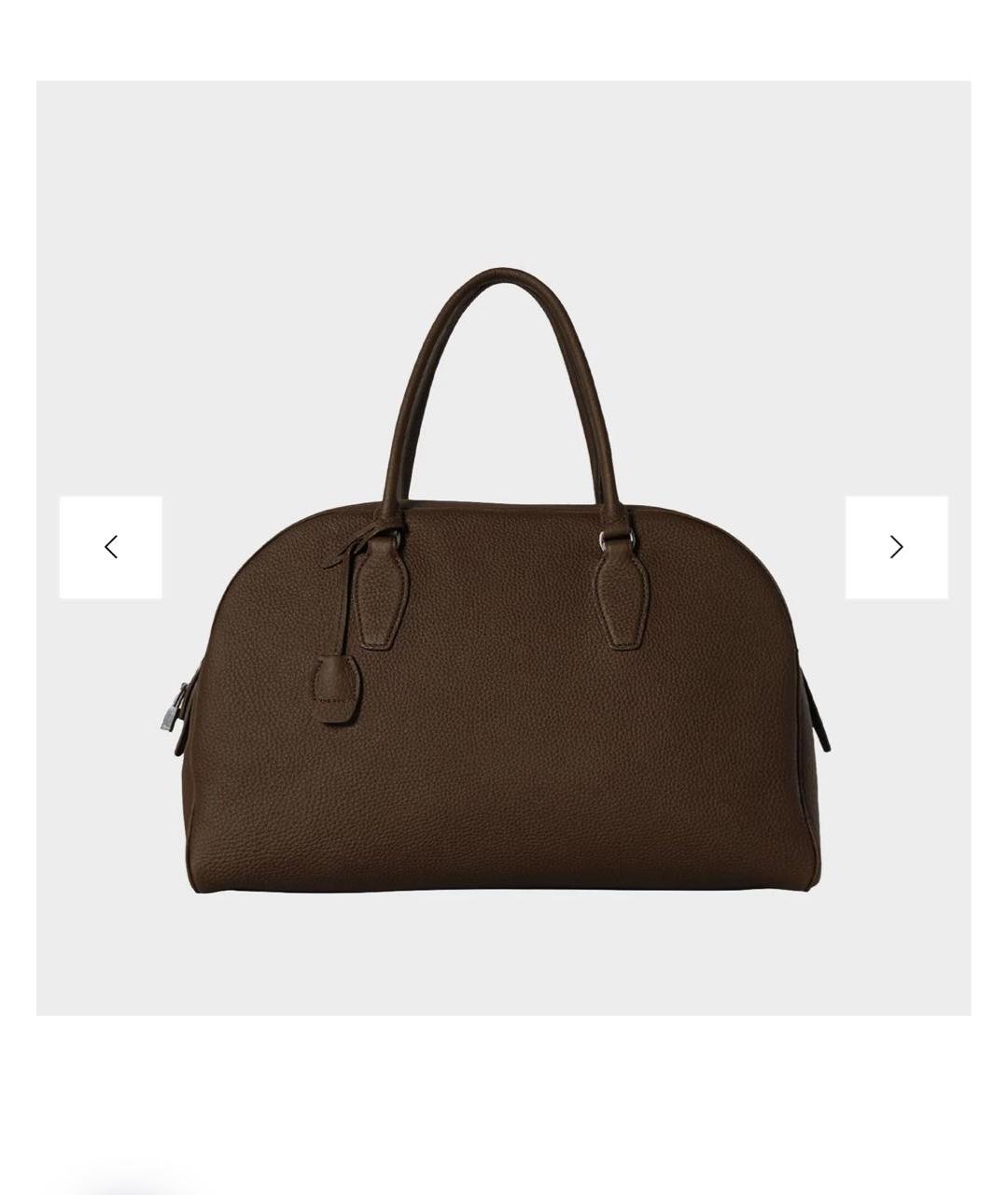 THE ROW Коричневая кожаная сумка тоут, фото 5