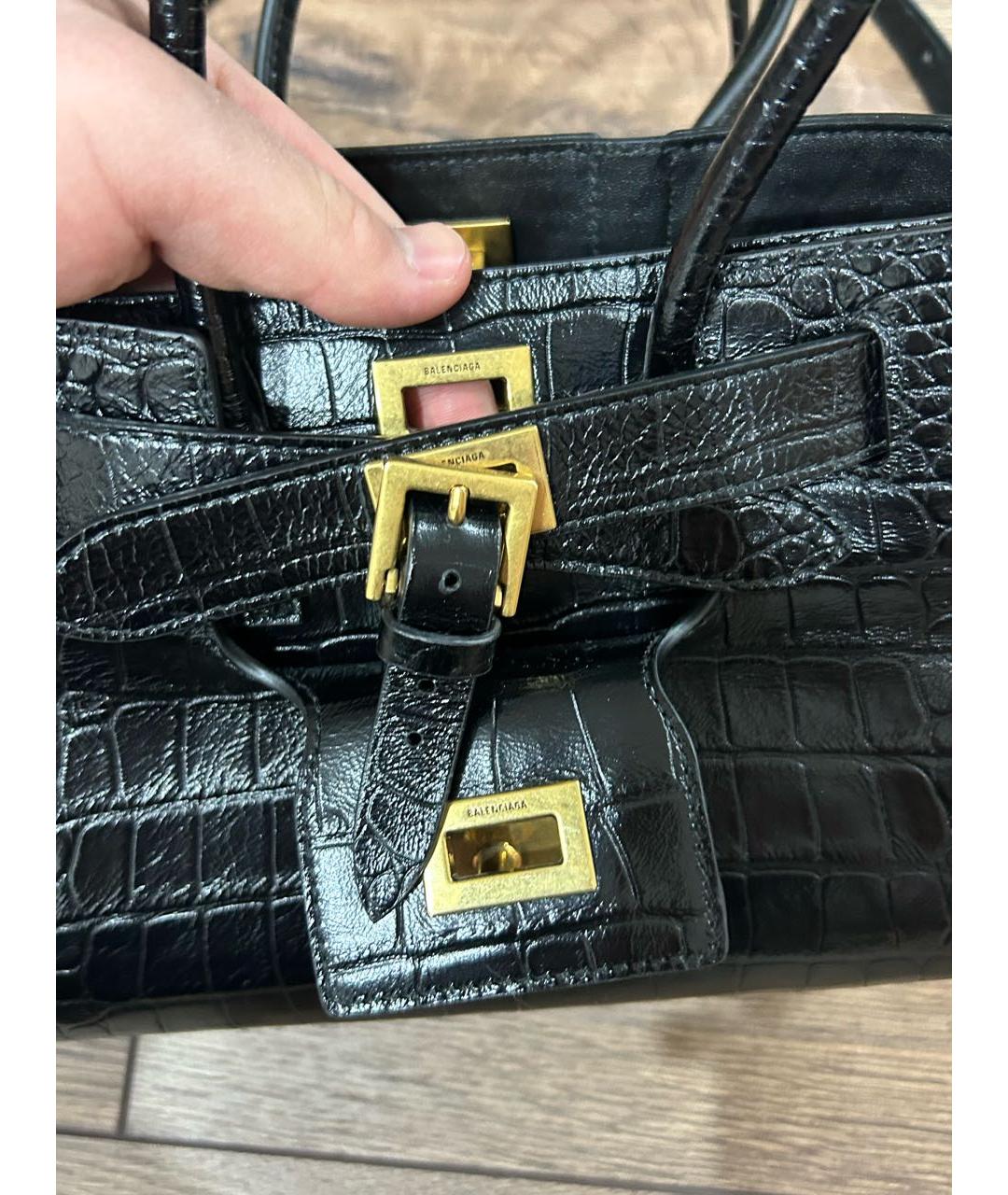 BALENCIAGA Черная сумка через плечо, фото 4