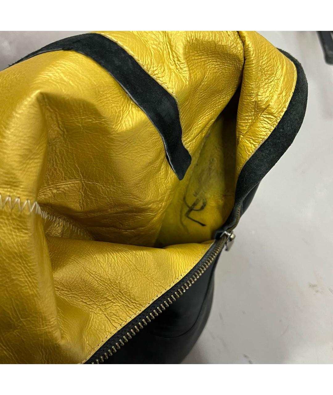 SAINT LAURENT Черные кожаные сапоги, фото 7