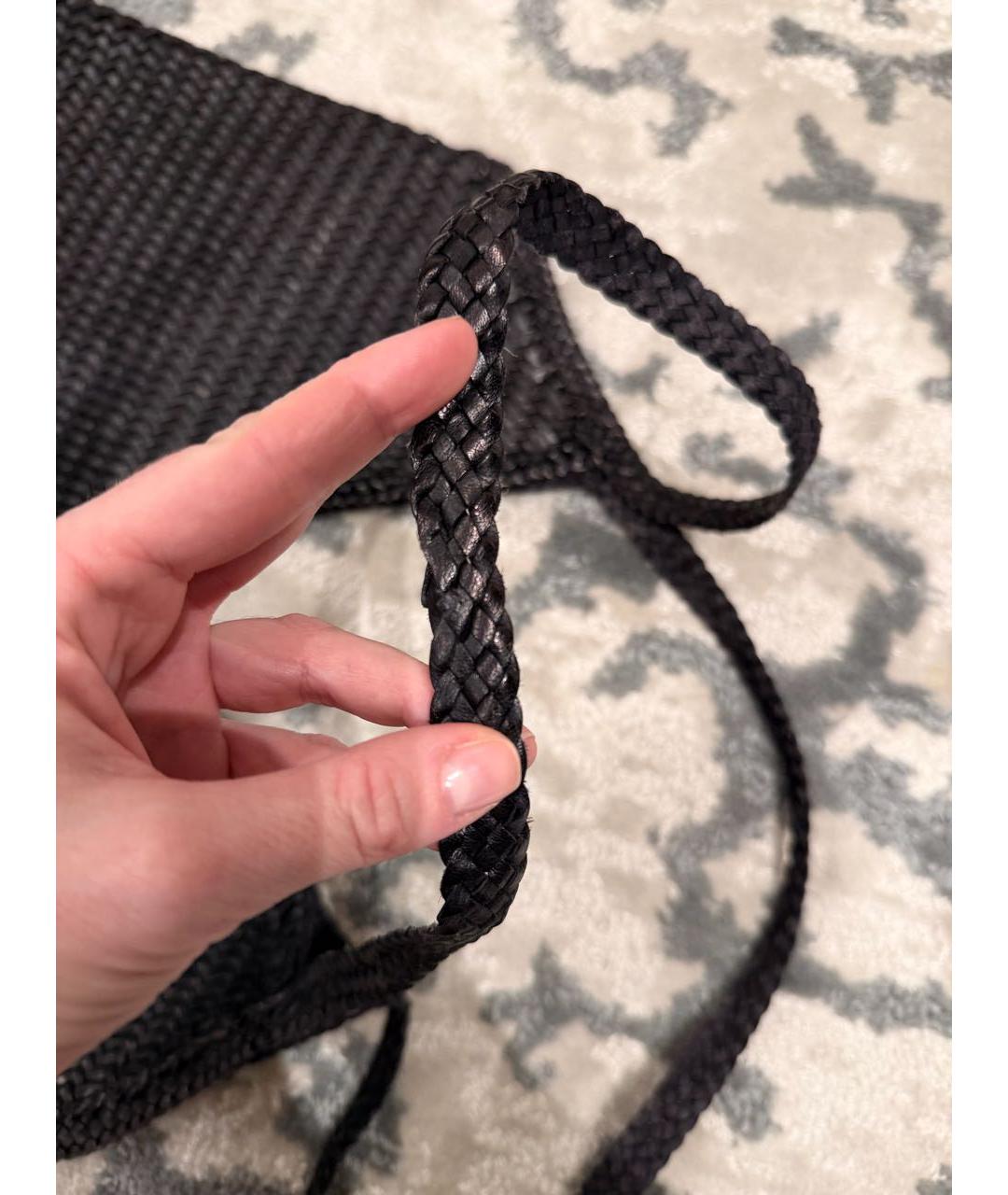 Dragon Diffusion Черная кожаная сумка тоут, фото 5