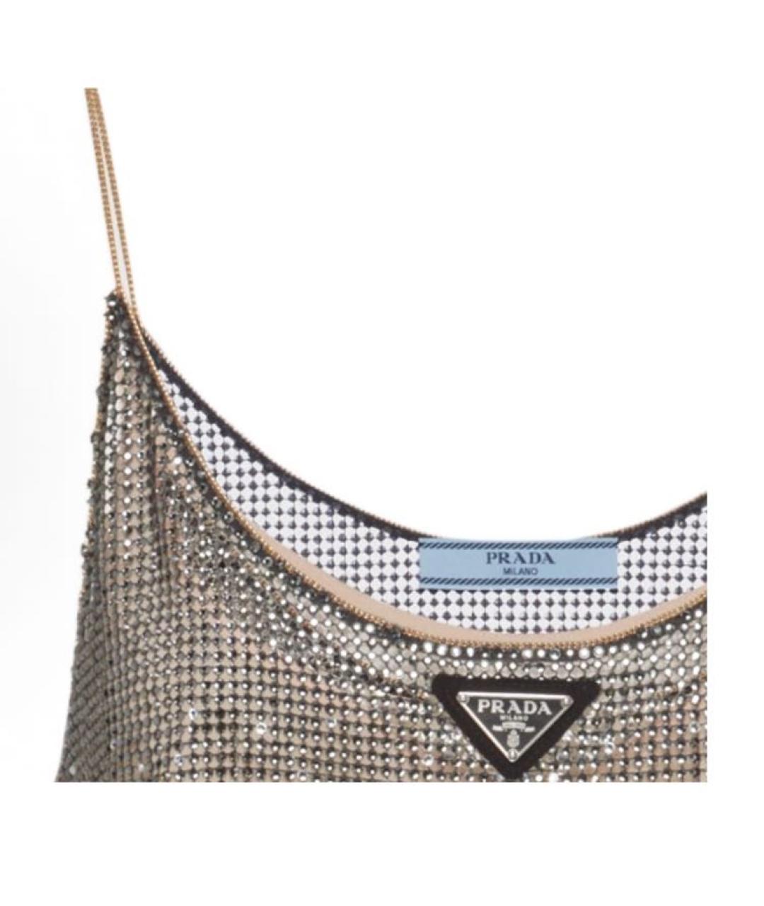 PRADA Серебряная майка, фото 3