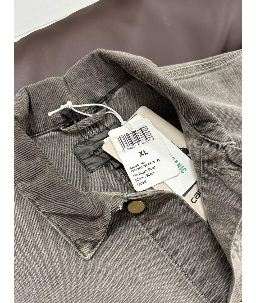 CARHARTT WIP Серая хлопковая куртка, фото 7