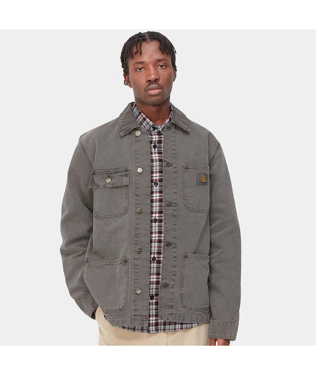 CARHARTT WIP Серая хлопковая куртка, фото 3