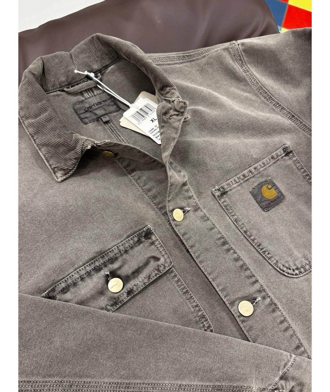 CARHARTT WIP Серая хлопковая куртка, фото 5