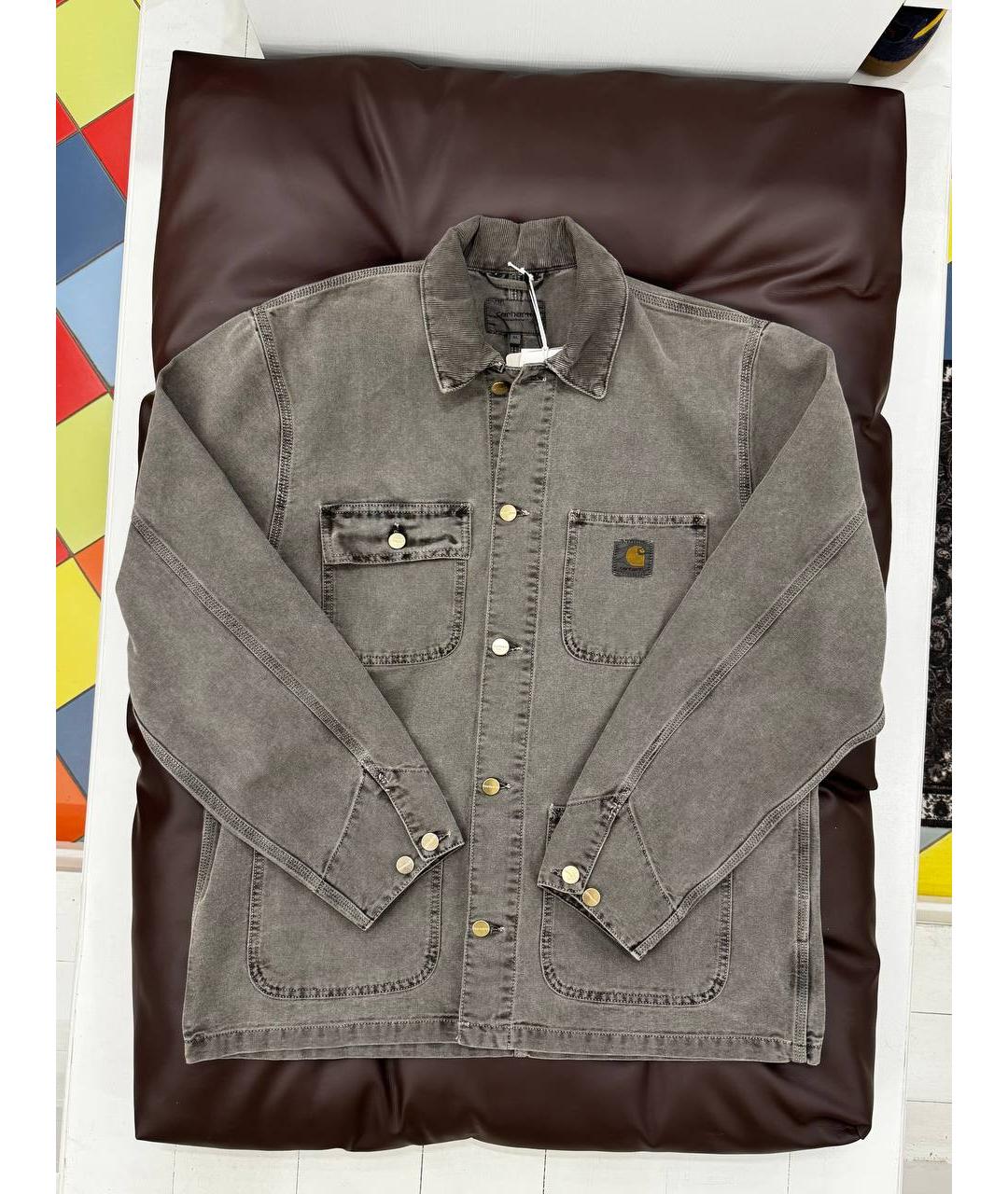 CARHARTT WIP Серая хлопковая куртка, фото 4