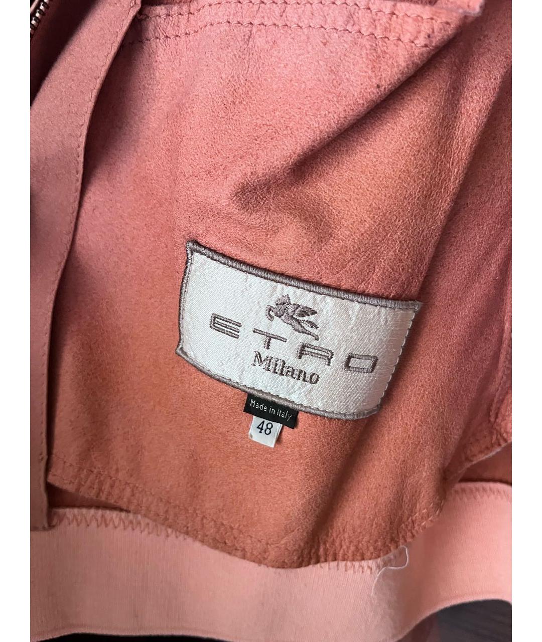 ETRO Оранжевый замшевый жакет/пиджак, фото 3