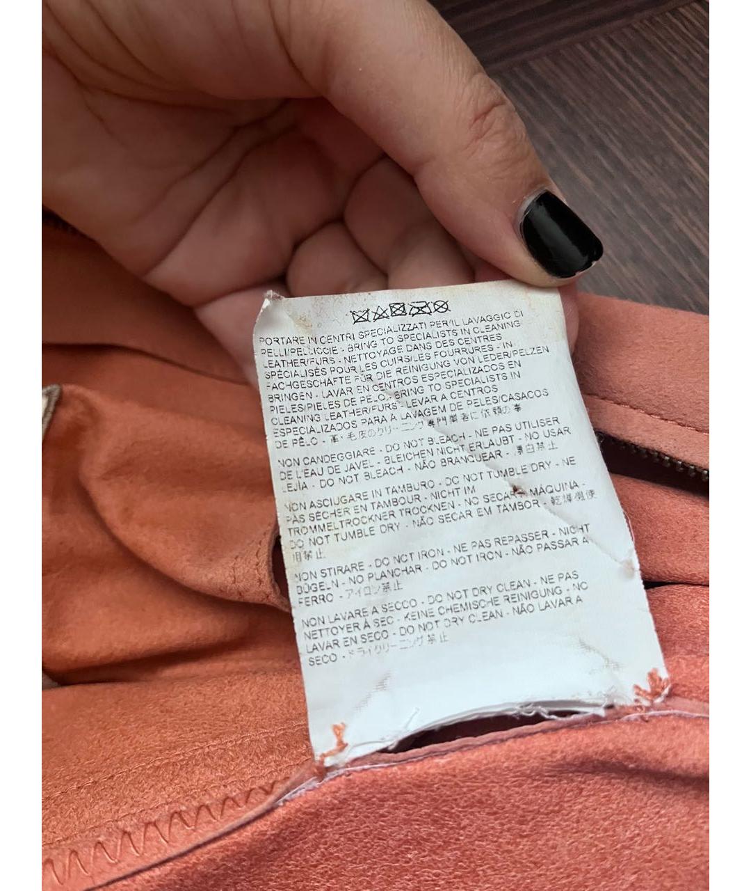 ETRO Оранжевый замшевый жакет/пиджак, фото 7
