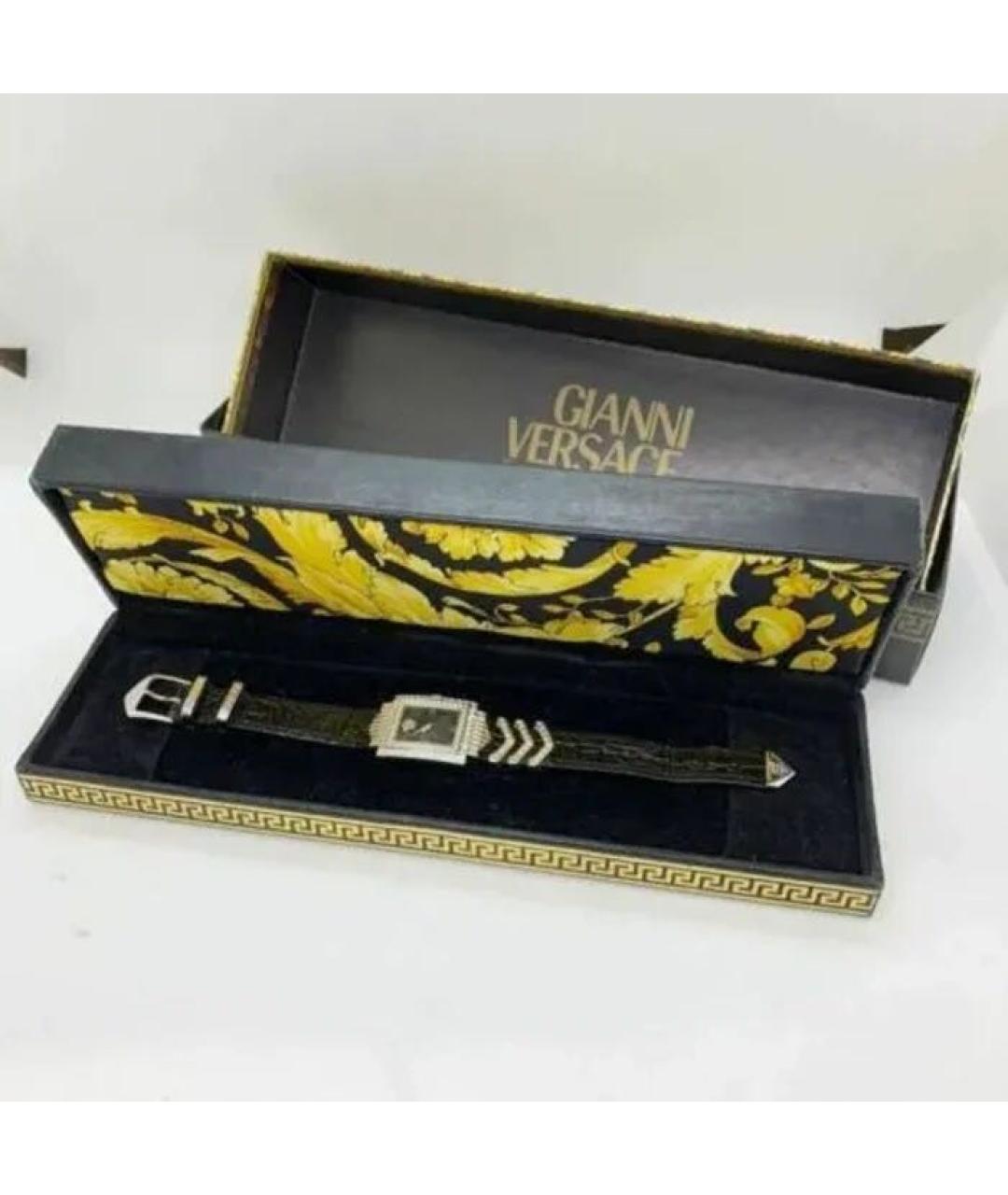 VERSACE Серебряные позолоченные часы, фото 5