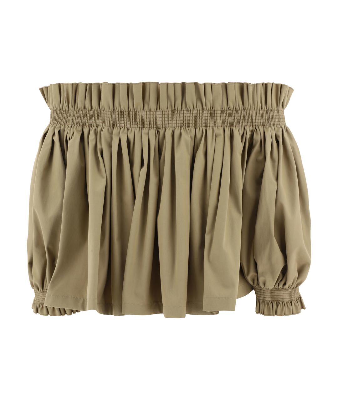 CHRISTIAN DIOR Бежевая хлопковая блузы, фото 2