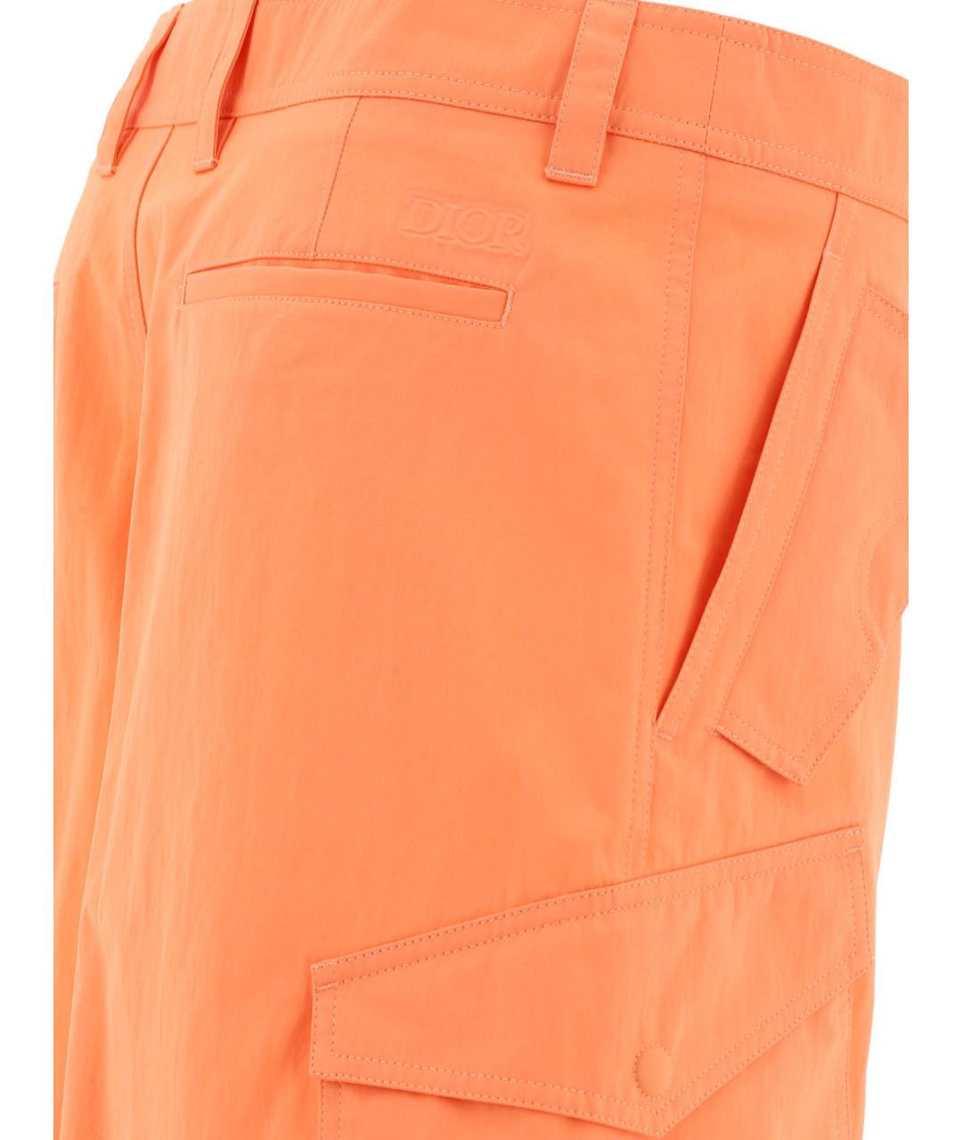 CHRISTIAN DIOR Оранжевое хлопковые шорты, фото 3