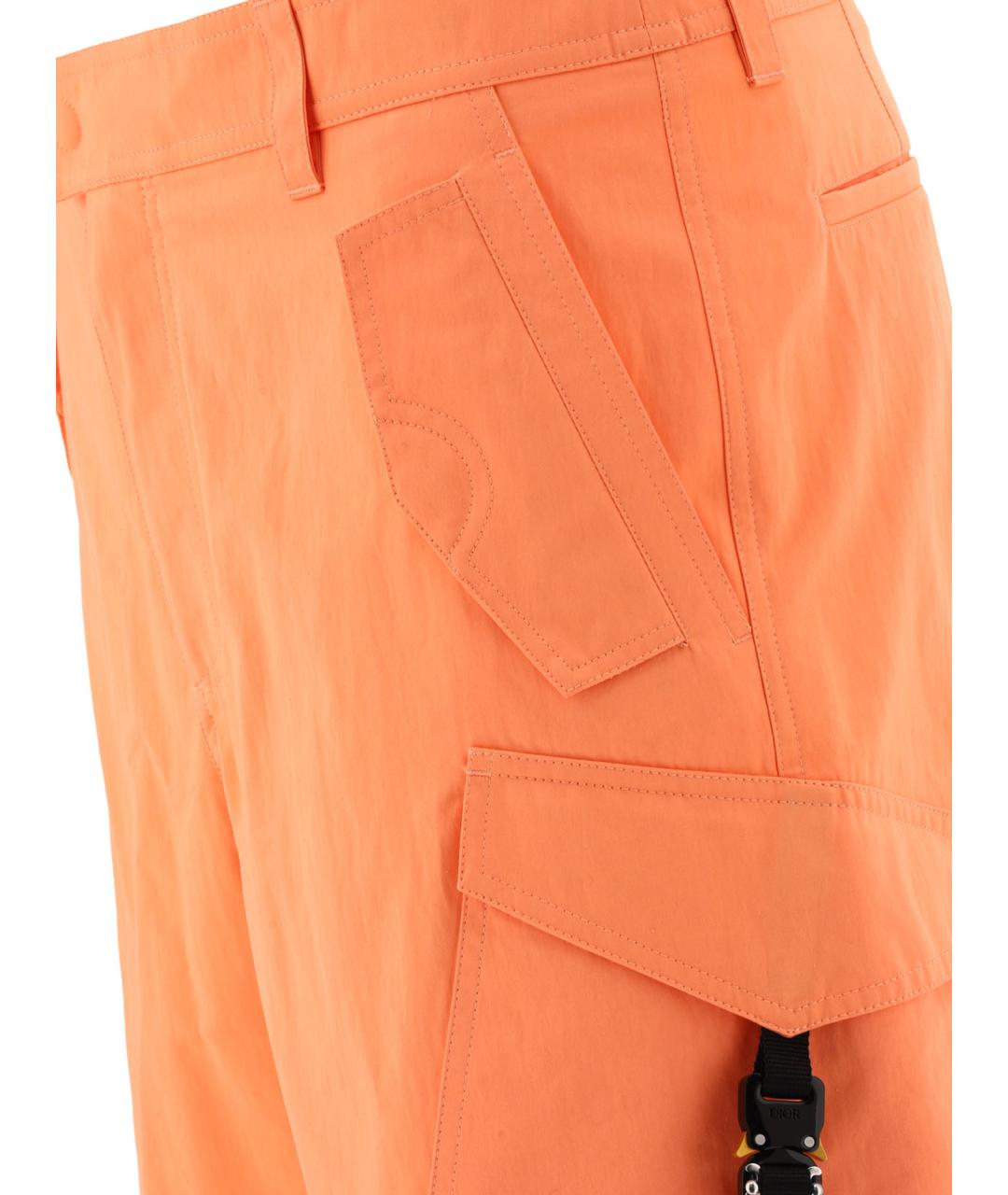 CHRISTIAN DIOR Оранжевое хлопковые шорты, фото 4