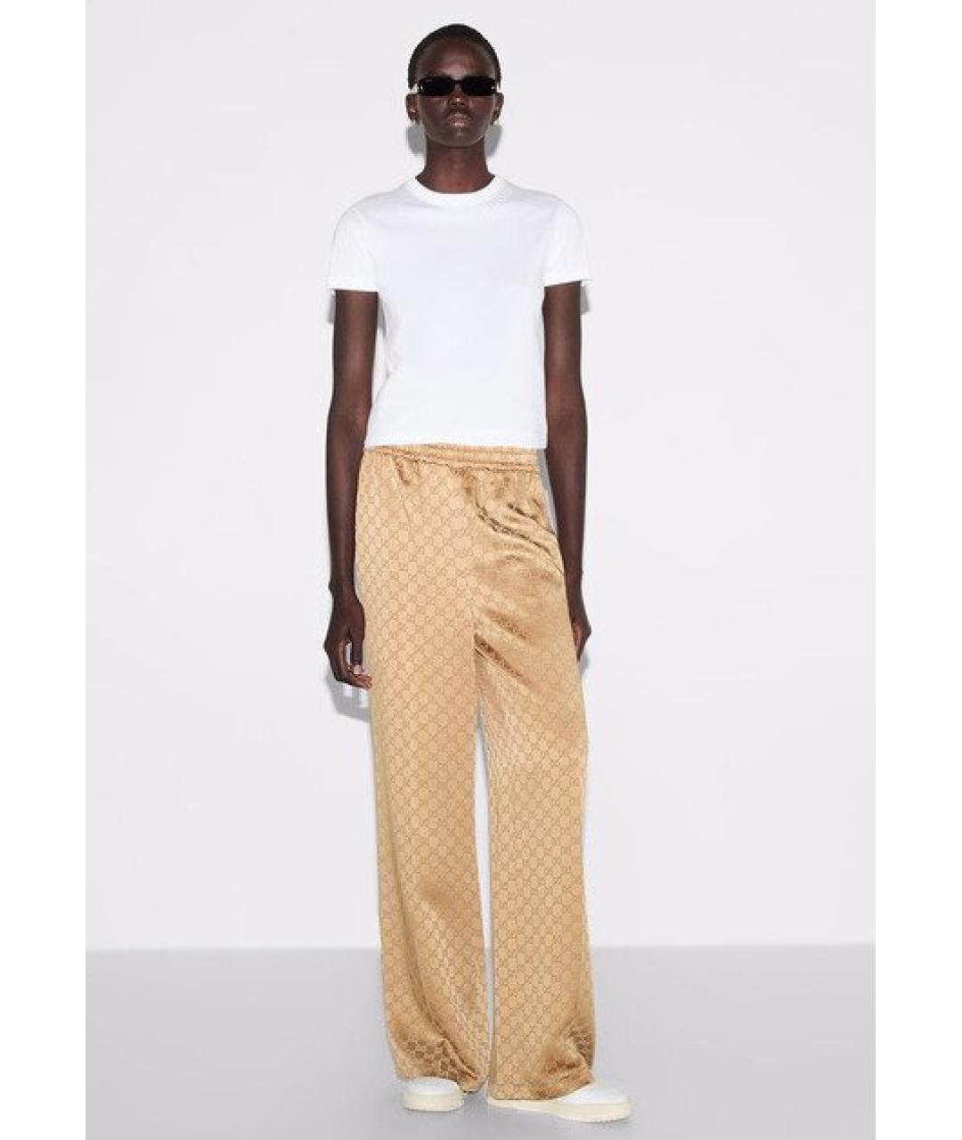 GUCCI Бежевые спортивные брюки и шорты, фото 4