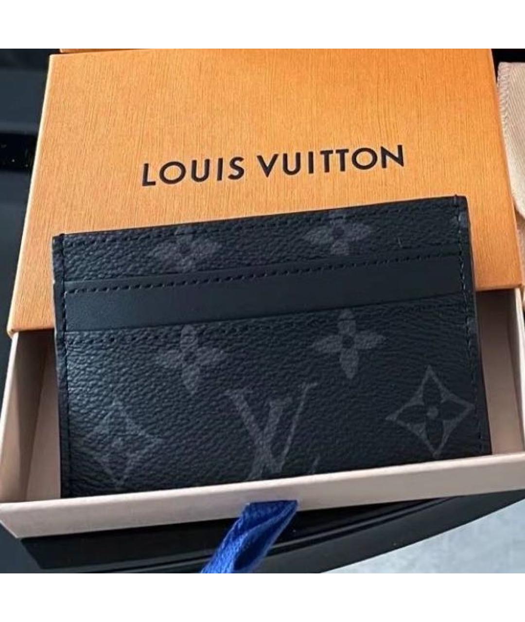 LOUIS VUITTON Черный кардхолдер, фото 8