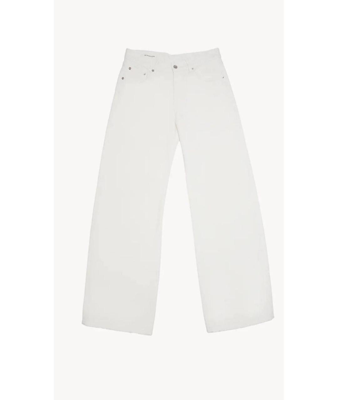 ARMARIUM Белые хлопковые прямые джинсы, фото 5