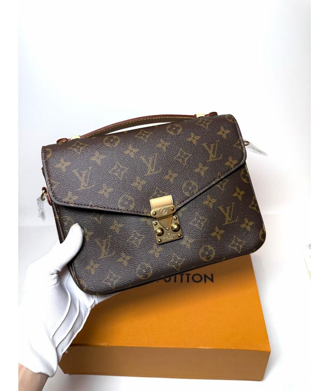 LOUIS VUITTON Коричневая сумка через плечо, фото 7