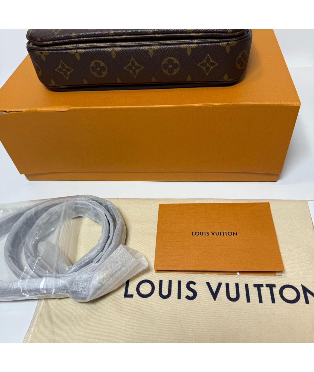 LOUIS VUITTON Коричневая сумка через плечо, фото 5