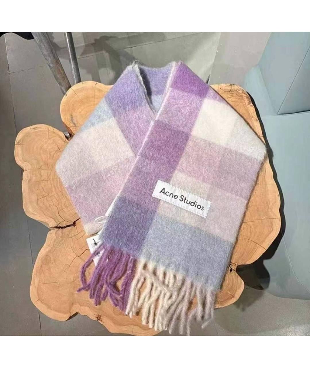 ACNE STUDIOS Мульти шерстяной шарф, фото 4