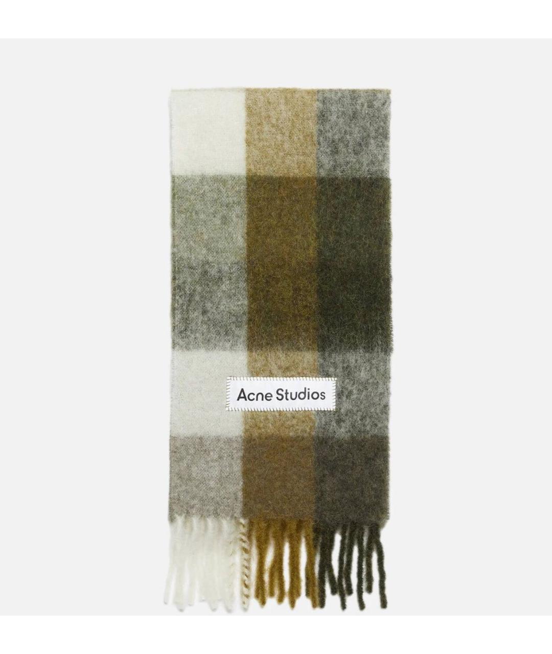 ACNE STUDIOS Мульти шерстяной шарф, фото 7