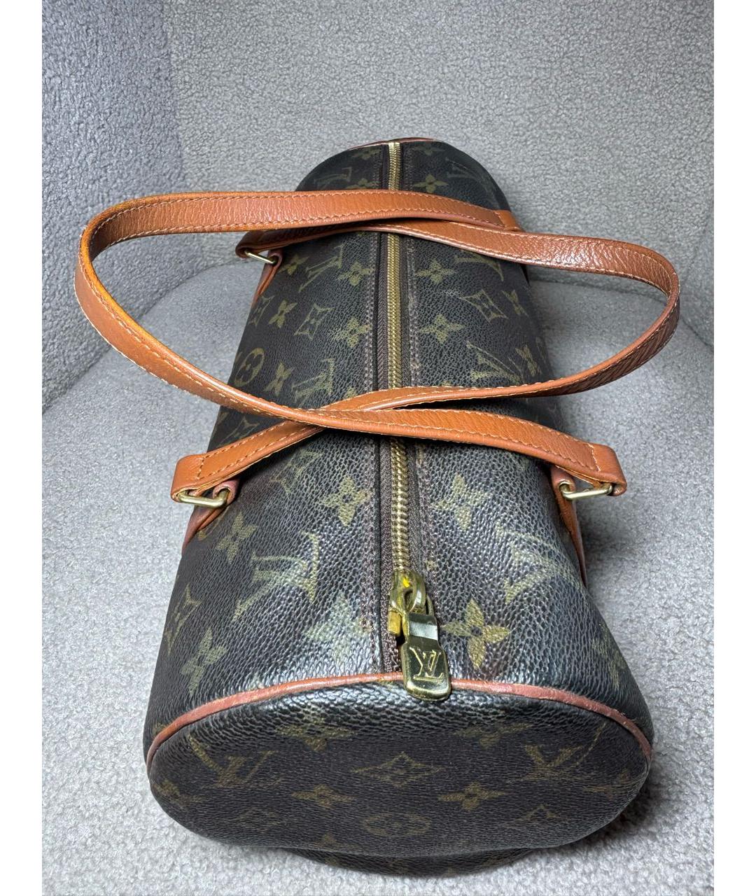 LOUIS VUITTON Коричневая сумка с короткими ручками, фото 4